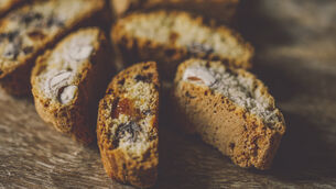 <p>The second bake is the reason biscotti stay crisp for weeks.</p> <p>The second bake is the reason biscotti stay crisp for weeks.</p>