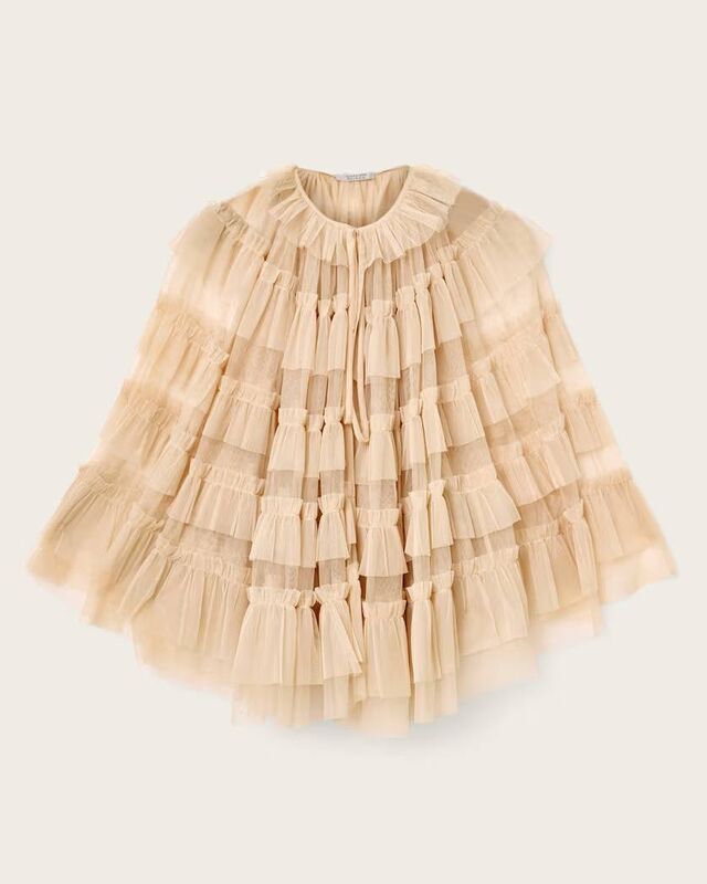 Aude Ruffle Cape Top, All Saints, €144