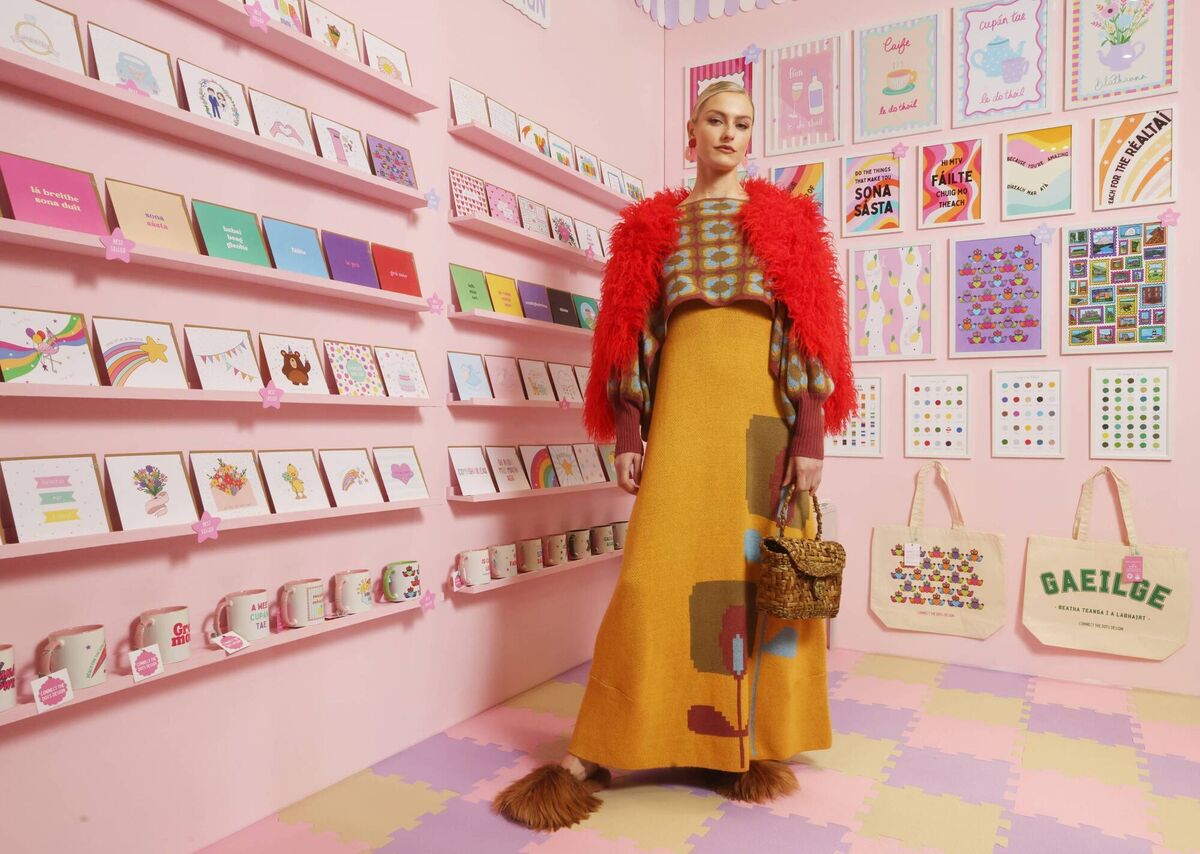 Patricia makes her baskets from Bulrush. She is inspired by her surrounding wild countryside. Picture: Leon Farrell/Photocall Ireland