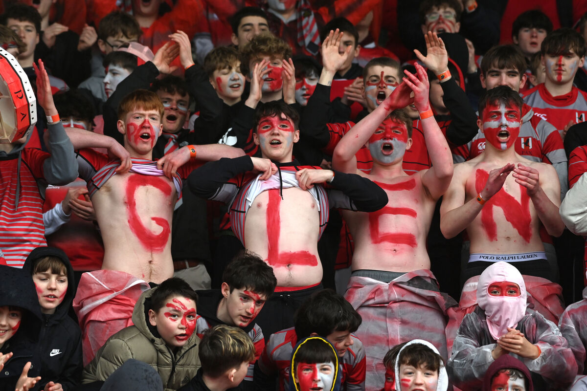 Glenstal Abbey supporters cheer on their team. Pic: Larry Cummins