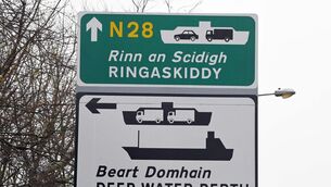 <p>Gardaí arrested a man for allegedly being a stowaway on a ferry berthed at the terminal in Ringaskiddy on December 28 last. Picture: Denis Minihane</p>