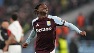 <p>Jamaldeen Jimoh-Aloba scored a late winner for Aston Villa. Pic: Martin Rickett/PA)</p>