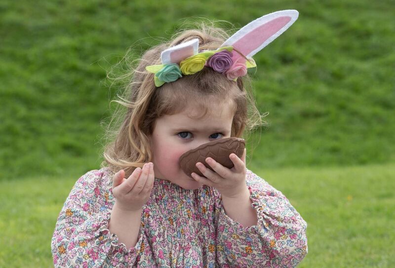 Loving her chocolate egg is Fiadh Owen, Ballincollig, at the 2023 Easter Egg hunt at Fota House, Cork. Picture: Dan Linehan Loving her chocolate egg is Fiadh Owen, Ballincollig, at the 2023 Easter Egg hunt at Fota House, Cork. Picture: Dan Linehan