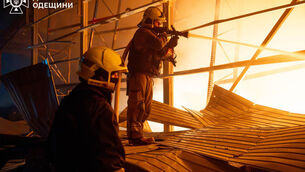 <p>Russia is continuing to attack Ukrainian cities Picture: Ukrainian Emergency Service via AP</p>