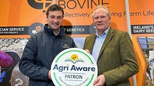 <p>From left: Agri Aware executive director Marcus O’Halloran and Munster Bovine chief executive Martin Kavanagh.</p> <p>From left: Agri Aware executive director Marcus O’Halloran and Munster Bovine chief executive Martin Kavanagh.</p>