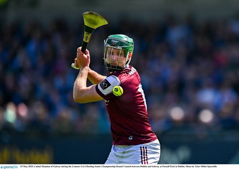 Cathal Mannion has been named to start for the Galway hurlers against Cork on Saturday evening. Pic: Tyler Miller/Sportsfile Cathal Mannion has been named to start for the Galway hurlers against Cork on Saturday evening. Pic: Tyler Miller/Sportsfile