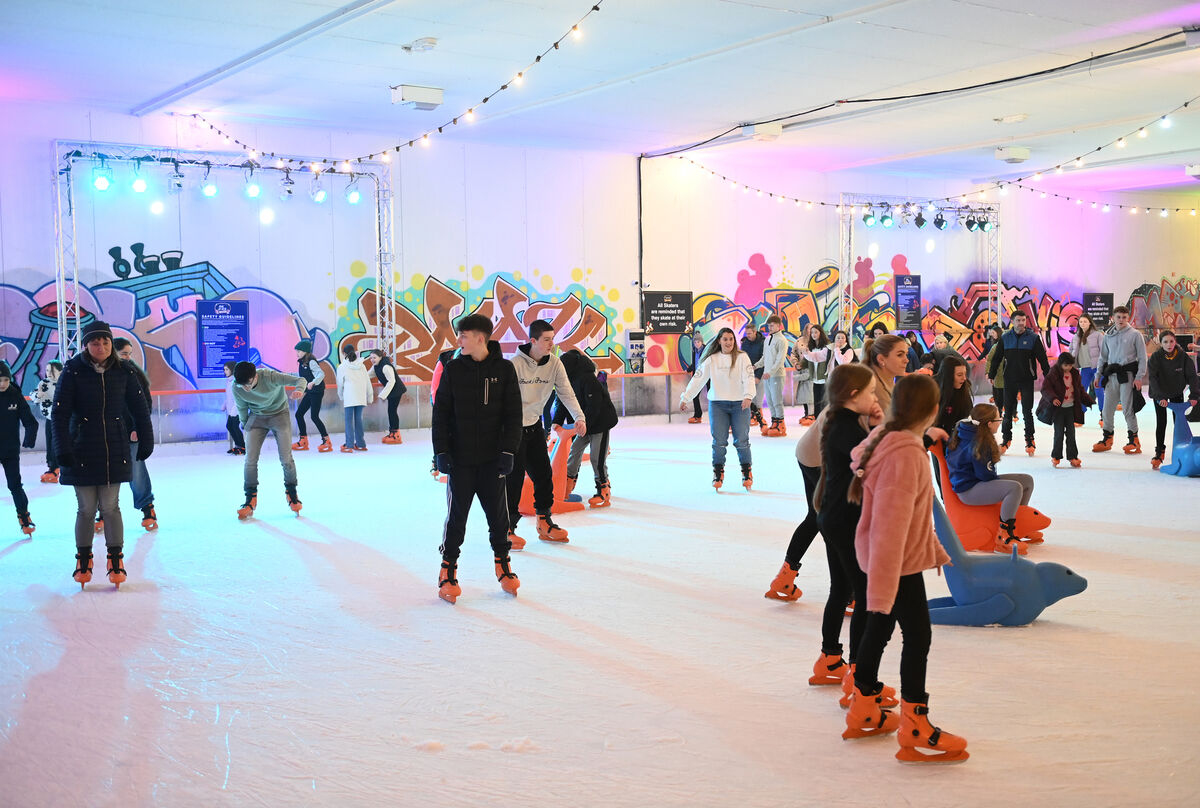  Skaters enjoying 'On Ice at Marina Market'. Pic Larry Cummins