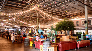 <p> 'Food hall' seating area at the Marina Market on Centre Park Road. Pic Larry Cummins</p>