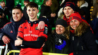Tom Wood with friends and family after the match 30/1/2026