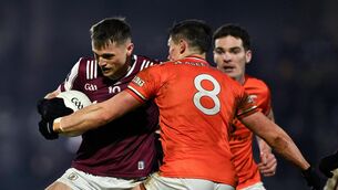 <p>Liam Silke of Galway is tackled by Callum O'Neill of Armagh. Pic: Ray McManus/Sportsfile</p> <p>Liam Silke of Galway is tackled by Callum O'Neill of Armagh. Pic: Ray McManus/Sportsfile</p>