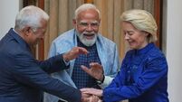 Narendra Modi,Antonio Costa,Ursula von der Leyen