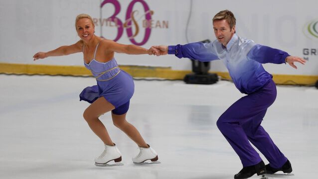 <p>British ice skating pair Jayne Torvill and Christopher Dean: When ice-skating visited Dublin for Christmas, us comic-consumers expected to be Torvill and Dean or at least one of them, instantly. File picture: Amel Emric/ AP</p>