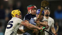 Simon Lacey and Daire Guerin tackle Diarmaid Ó Dúlaing 31/1/2026