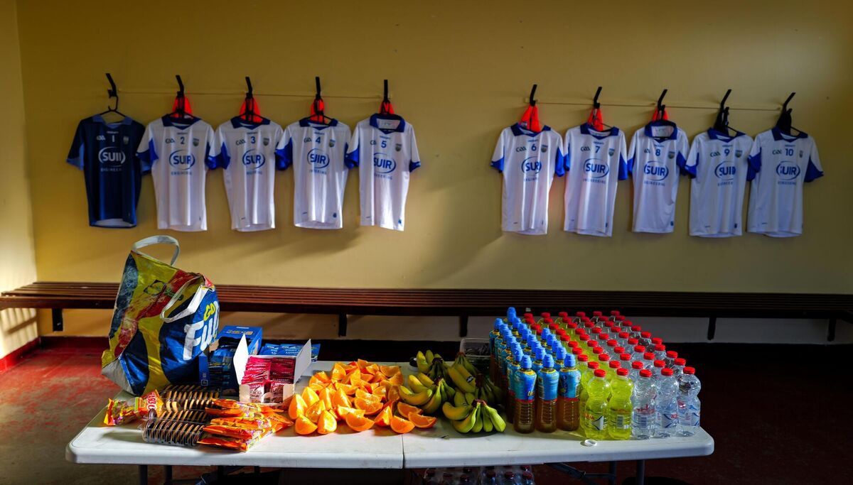 The Waterford dressingroom before the arrival of the players for the Allianz Hurling League Division 1A match with Limerick. Pic: Ray McManus/Sportsfile