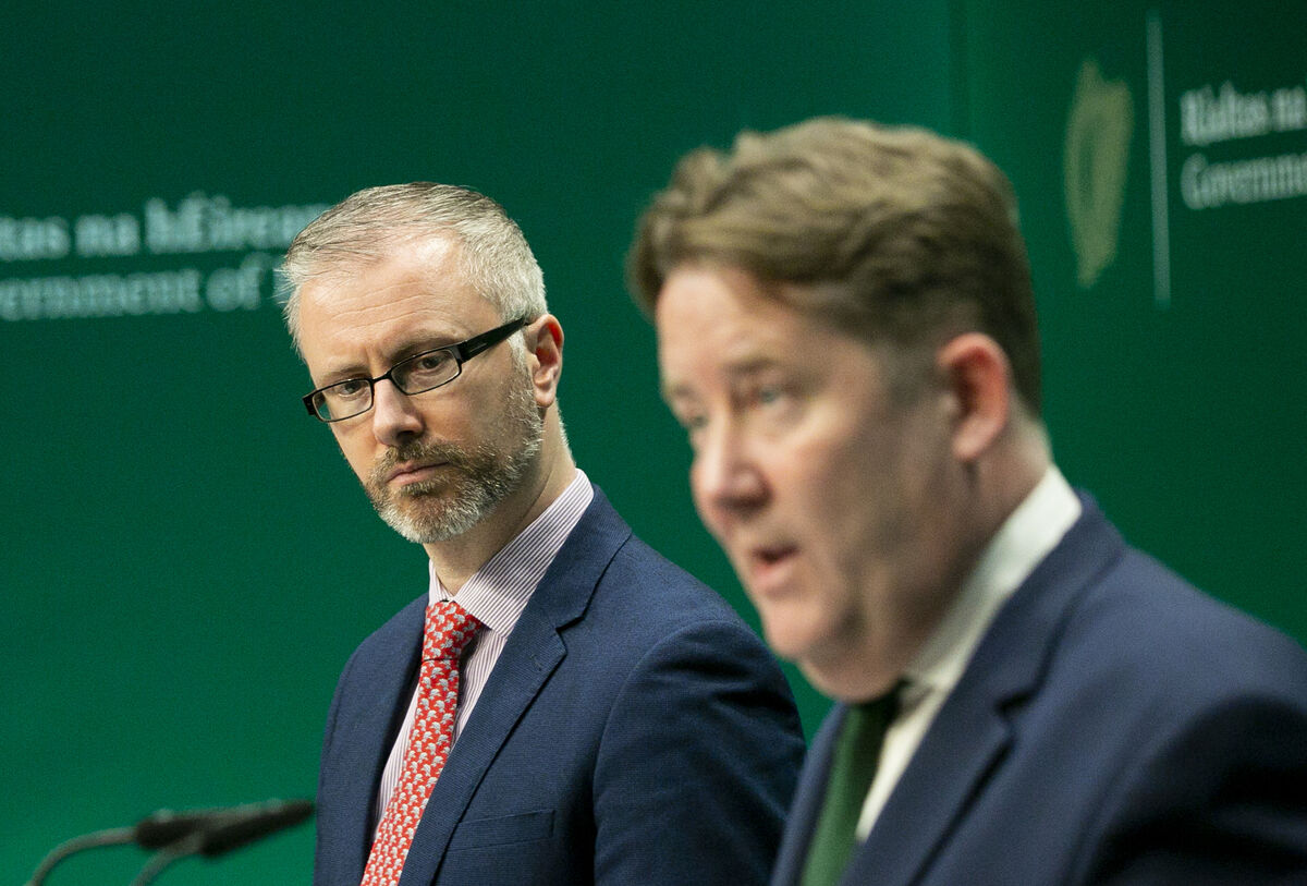 Roderic O’Gorman alongside then-housing minister Darragh O’Brien in 2022. Picture: Gareth Chaney/ Collins Photos