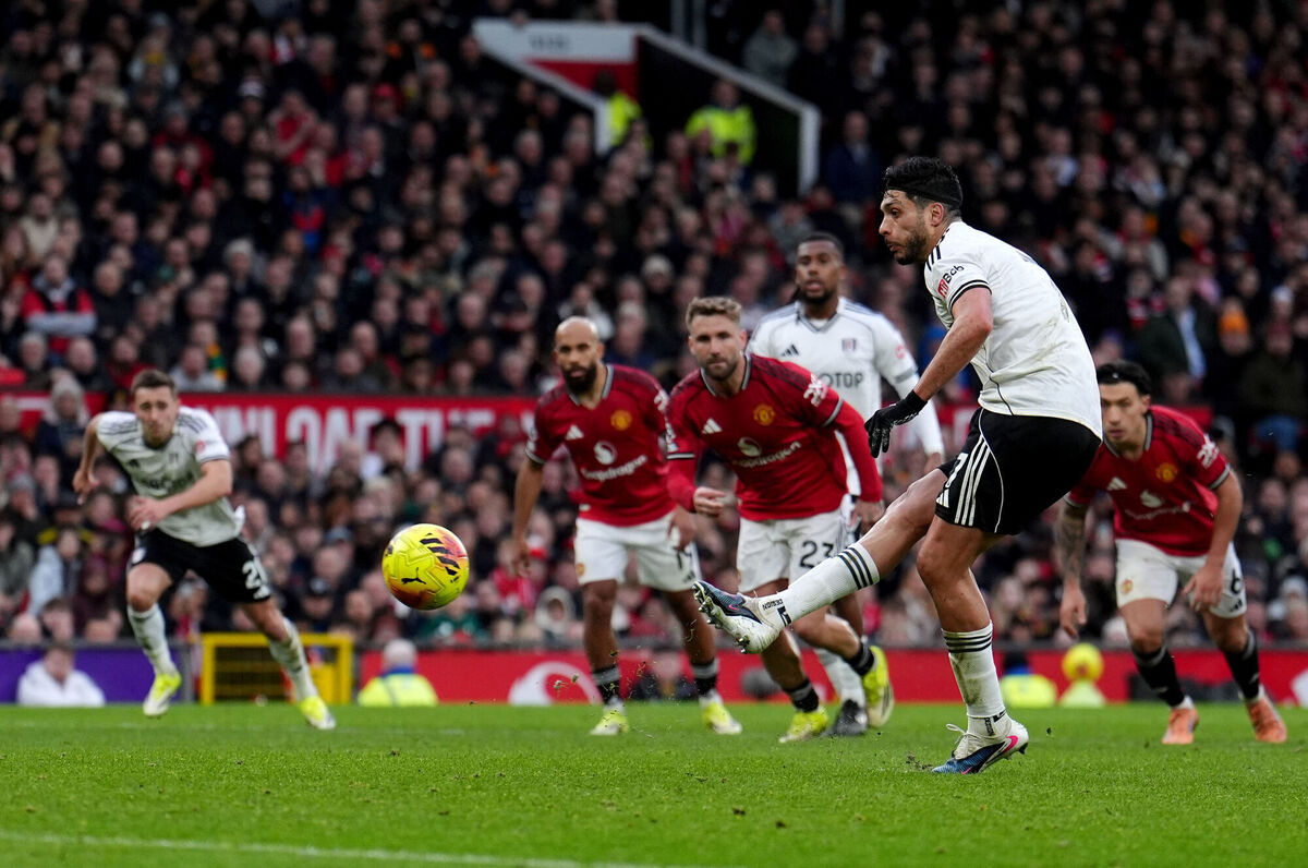 Raul Jimenez's converted penalty began the comeback for Fulham. Pic: Martin Rickett/PA