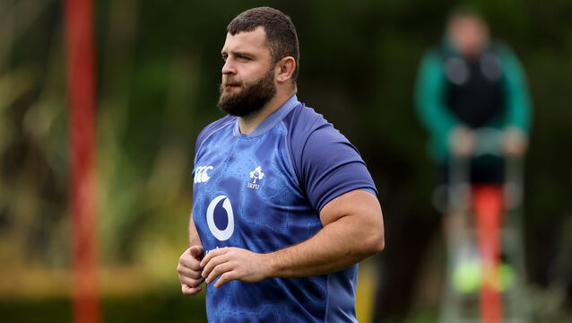 <p>Ireland prop Michael Milne. Pic: Ben Brady/Inpho</p>