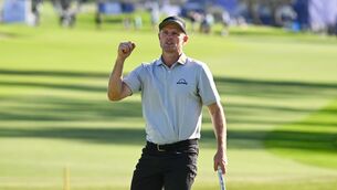 <p>England’s Justin Rose celebrates on the 18th green after winning the Farmers Insurance Open by seven shots (Denis Poroy/AP/PA)</p> <p>England’s Justin Rose celebrates on the 18th green after winning the Farmers Insurance Open by seven shots (Denis Poroy/AP/PA)</p>