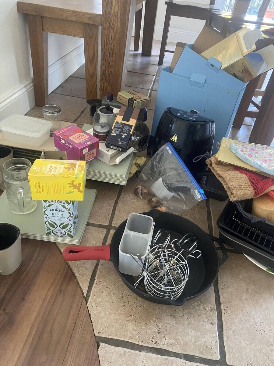 One of Jess's cupboards before Anne Marie works her magic.