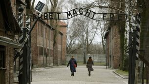 <p>The gates at Auschwitz: Three in 10 Irish people claimed denial of the Holocaust in the Republic was a problem.</p> <p>The gates at Auschwitz: Three in 10 Irish people claimed denial of the Holocaust in the Republic was a problem.</p>