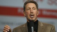 Oracle CEO Larry Ellison delivers a keyn