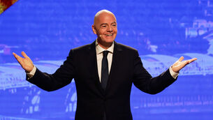 <p>Gianni Infantino has apologised to British fans over remarks he made last month. Pic: Bruna Prado/AP</p>