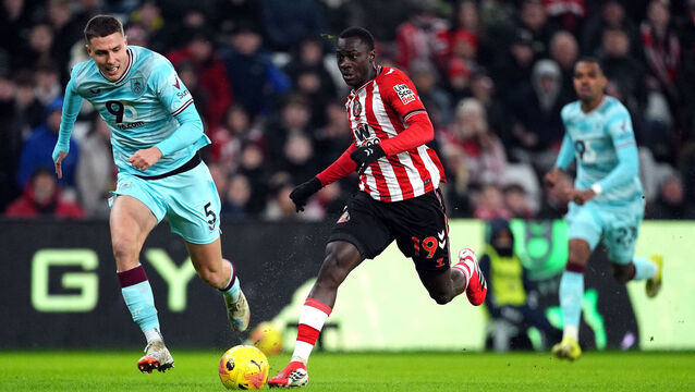 <p>A deflected effort from Habib Diarra gave Sunderland the lead against Burnley after nine minutes but 23 minutes, he had his name on the scoresheet. Pic: Martin Rickett/PA Wire.</p>