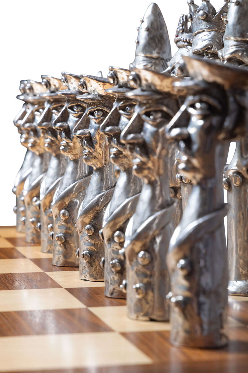 Chess pieces created by Graham Knuttel.