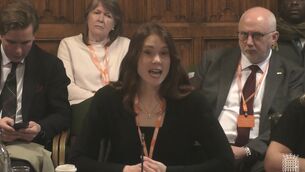 <p>Kate Nash appearing before the Culture, Media and Sport Committee Picture: House of Commons/UK Parliament/PA</p>