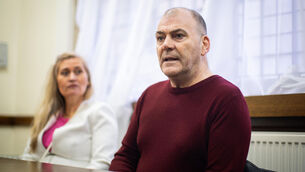 <p>Former bus driver Mark Hehir (right) and Katalin Kaszas, the victim of the robbery, speak with Britsih shadow minister for justice Kieran Mullan in the House of Commons, London. Picture: James Manning/PA Wire</p> <p>Former bus driver Mark Hehir (right) and Katalin Kaszas, the victim of the robbery, speak with Britsih shadow minister for justice Kieran Mullan in the House of Commons, London. Picture: James Manning/PA Wire</p>