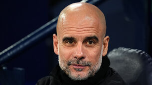 <p>Pep Guardiola’s side take on Newcastle for a place in the Carabao Cup final. Pic: Martin Rickett/PA.</p>
