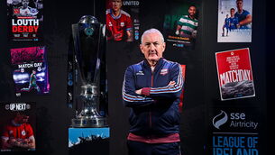 <p>Galway United manager John Caulfield during the SSE Airtricity Men’s Premier Division, SSE Airtricity Men’s First Division and SSE Airtricity Women’s Premier Division Launch. Pic: Stephen McCarthy/Sportsfile</p>