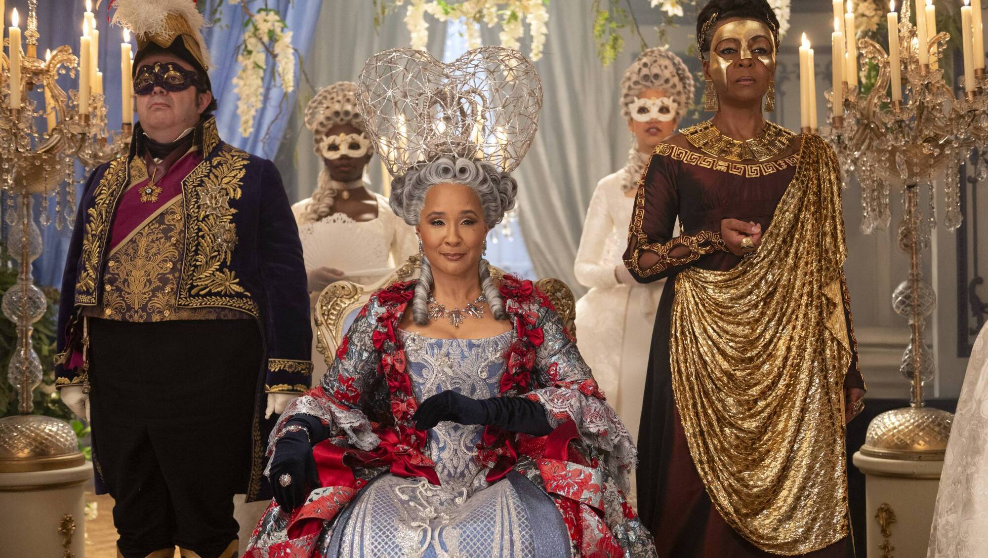 ‘Colourblind casting' in shows such as ‘Bridgerton’, with Golda Rosheuvel as Queen Charlotte and Adjoa Andoh as Lady Danbury, risks obscuring the racism of the past, says Sarah Harte. 	Picture: Liam Daniel/Netflix
            