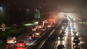 <p>Early morning traffic building up on the N40 near Mahon in Cork. File picture: David Creedon</p>
