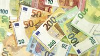 Euro banknote currency finance background