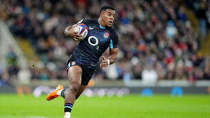 <p>Jason Robinson sees a player cast in his own image as he looks forward to Immanuel Feyi-Waboso providing the fireworks for England's Guinness Six Nations title challenge. : David Davies/PA Wire.</p>