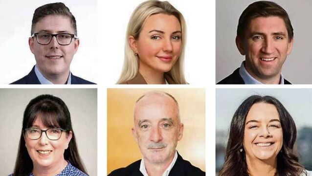 <p>New roles: (top row) David Geary, Tilly Heneghan, Alister Musgrave; (bottom row) Annette Malone, Colm Kelly, Claire Tuohy. </p>