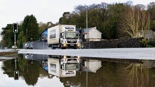 <p>Wet driving conditions on the Rochestown Road in Cork. Picture: Chani Anderson</p>