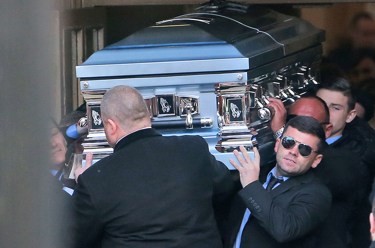 David Byrne was buried in a platinum casket worth €17,000. Picture: Colin Keegan/ Collins David Byrne was buried in a platinum casket worth €17,000. Picture: Colin Keegan/ Collins