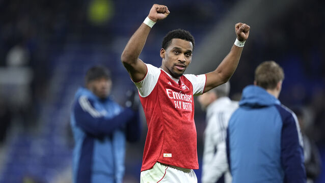 <p>Arsenal defender Jurrien Timber believes winning the Carabao Cup could serve as a springboard to more trophies. Pic: Peter Byrne/PA</p>