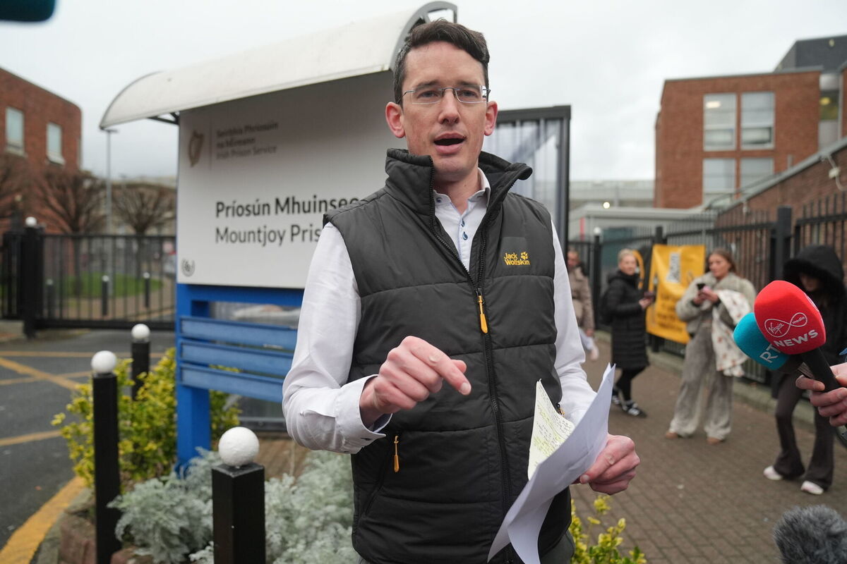 Enoch Burke speaks to the media as he leaves Mountjoy Prison, Dublin, after a court ordered he be released, despite indicating he would attend a Co Westmeath school against a court order. Picture: Brian Lawless/PA Wire Enoch Burke speaks to the media as he leaves Mountjoy Prison, Dublin, after a court ordered he be released, despite indicating he would attend a Co Westmeath school against a court order. Picture: Brian Lawless/PA Wire
