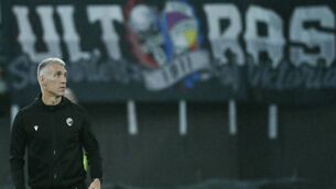 <p>Then Viktoria Plzen's Czech coach Miroslav Koubek Photo by Filippo MONTEFORTE / AFP via Getty Images</p>