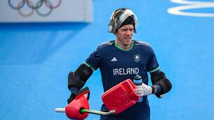 <p>David Harte of Team Ireland during the Men's Hockey warm up match between Ireland and South Africa at the Yves-du-Manoir Stadium during the 2024 Paris Summer Olympic Games. Pic: Stephen McCarthy/Sportsfile</p>