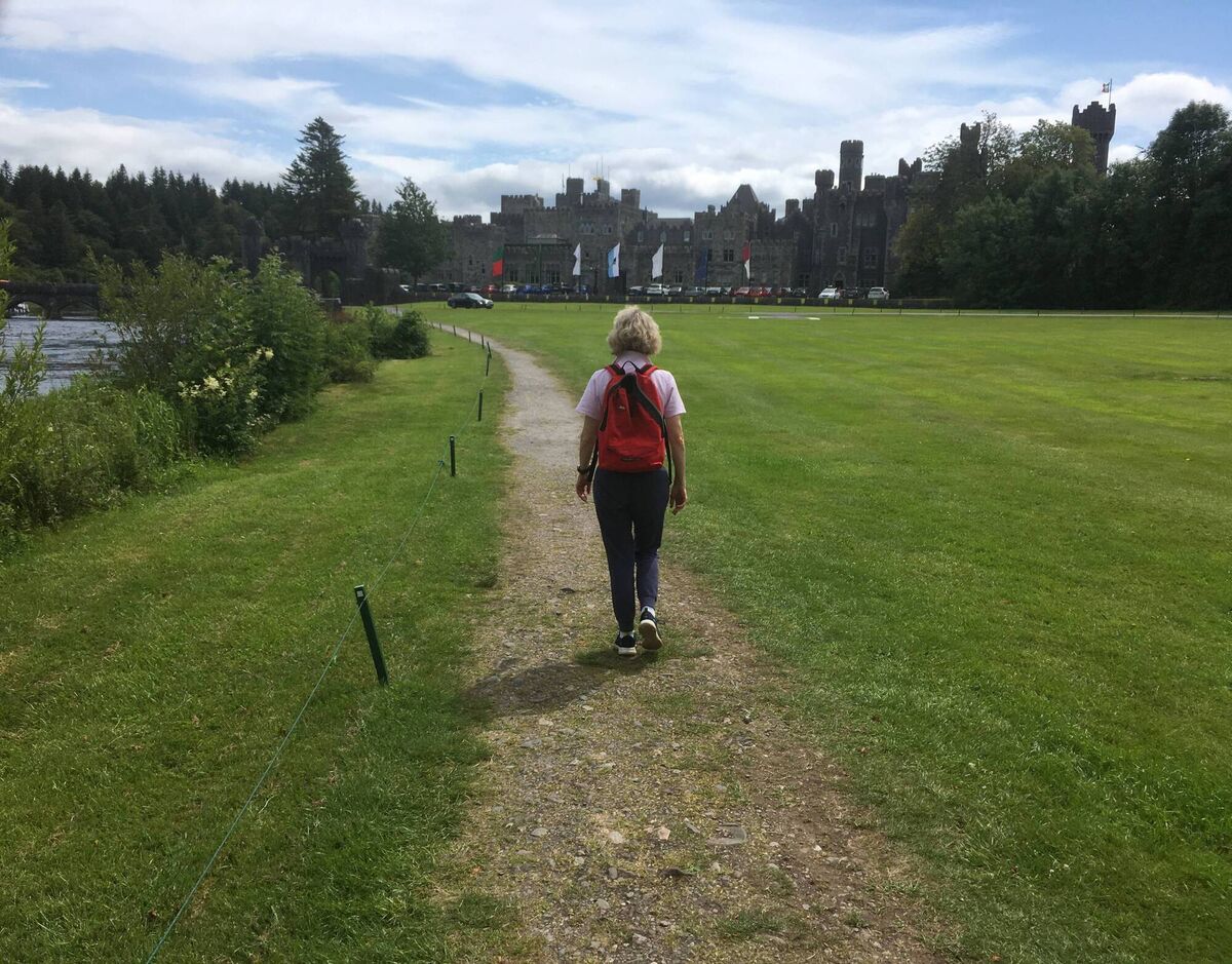Walking towards Ashford Castle Picture: John G O'Dwyer