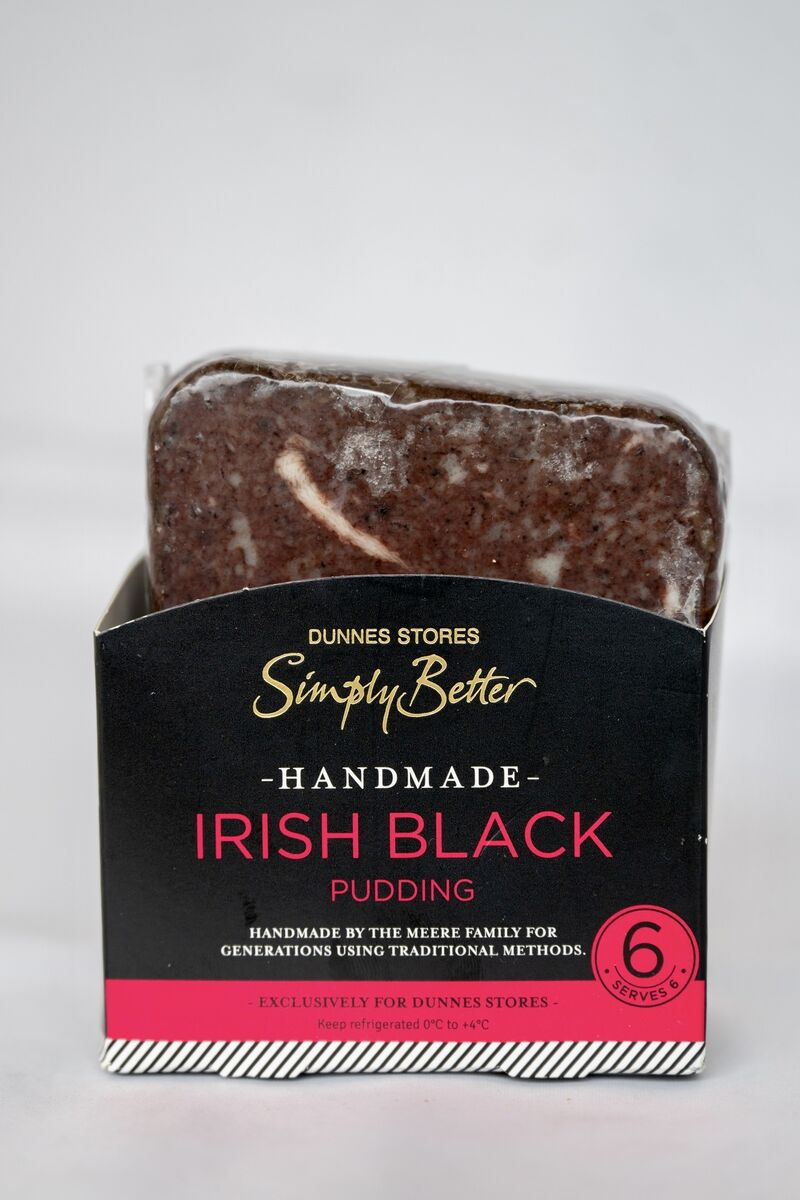 Dunnes Stores Irish Handmade black pudding. picture Chani Anderson