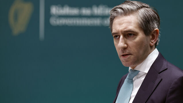 <p>Finance Minister Simon Harris. Transfers to Ireland's State wealth funds and an increase in expenditure — amid only slightly higher tax receipts — brought the Government surplus down to €100m in January. File picture</p>