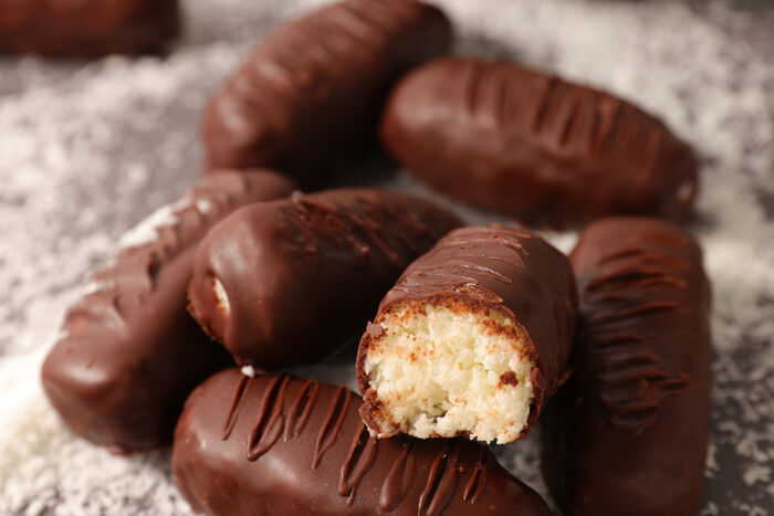 Homemade coconut bars