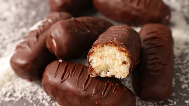 <p> Michelle Darmody: "The base of the coconut bars is quite wide and the chocolate tends to stick the metal rungs on the rack. The cooled chocolate layer tends to come off when I try to remove them from a wire rack."</p>