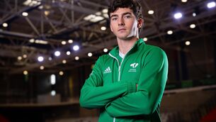 <p>HOME COMFORTS: Ireland’s Charlie Barry at UL. Pic: INPHO/Tom O’Hanlon</p>
