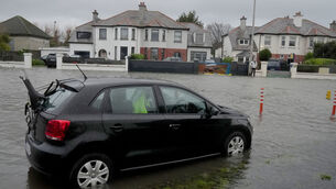 <p>Met Éireann said heavy rainfall on already saturated ground, combined with high river levels and high tides, could lead to flooding and disruption throughout the day. Flooding on Clontarf Road in Dublin yesterday. Picture: Brian Lawless/PA Wire</p>